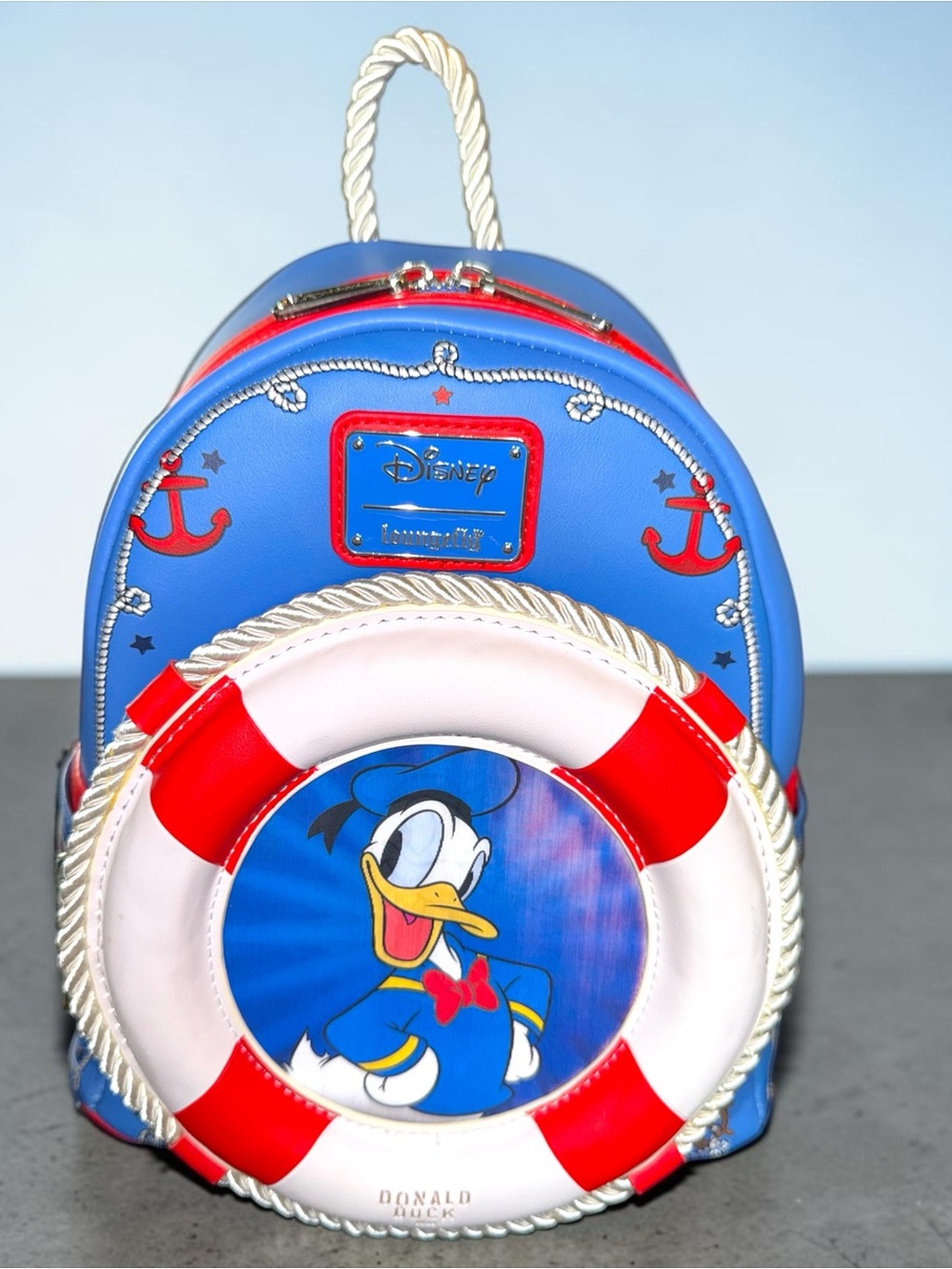 Loungefly Disney Donald Duck 90th Anniversary Lenticular Mini Backpack